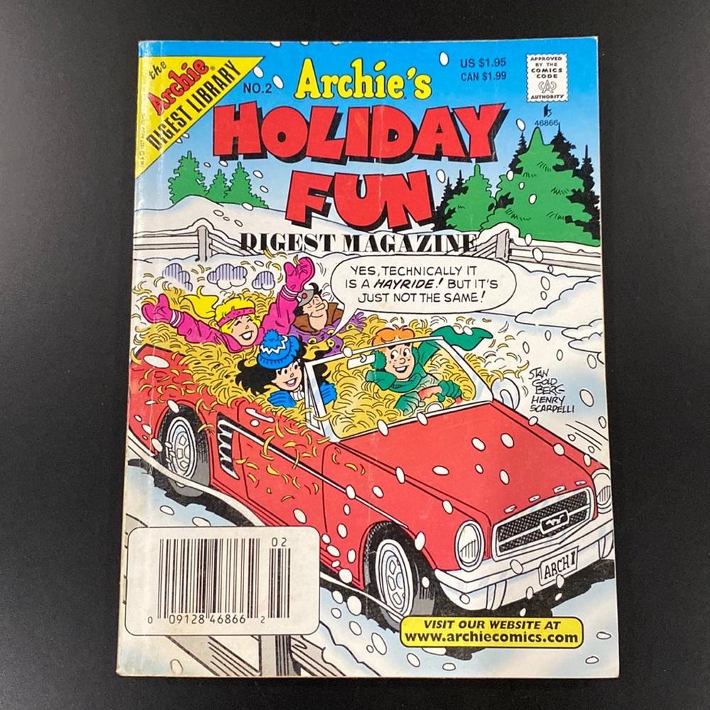 Archie Comics | Archie’s Holiday Fun #2 (1998) - Vintage Comic Digest Magazine
